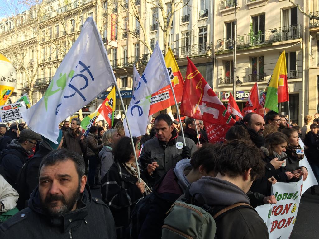 Manifestation parisienne du 1er février 2018 CC-BY-SA SNESUP-FSU