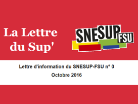 La Lettre du Sup' n° 0 - Octobre 2016